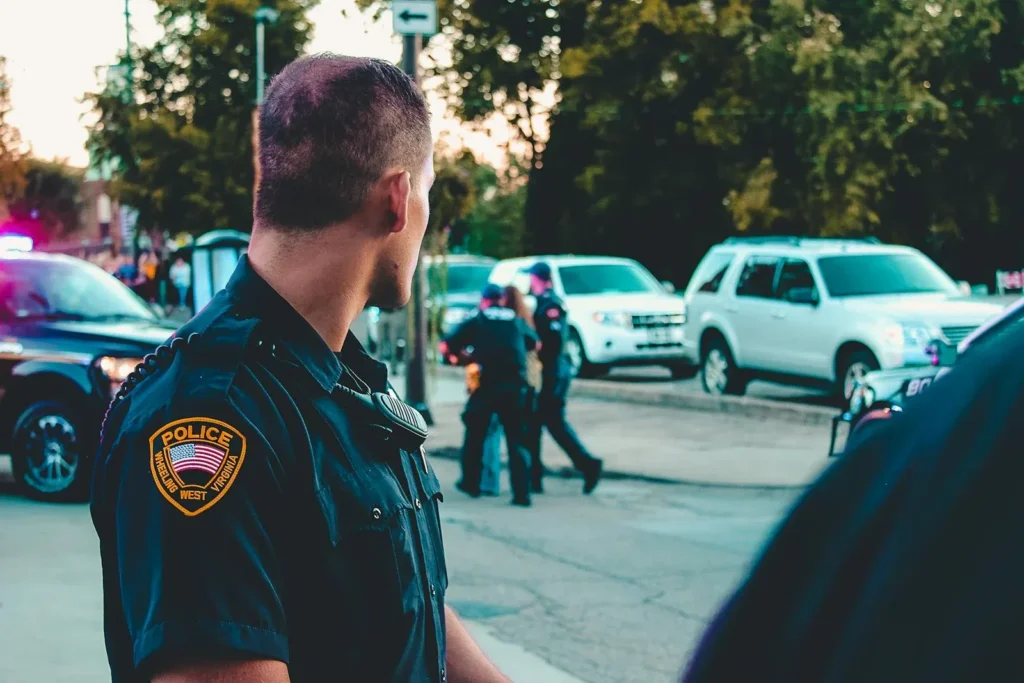 Police officer in uniform