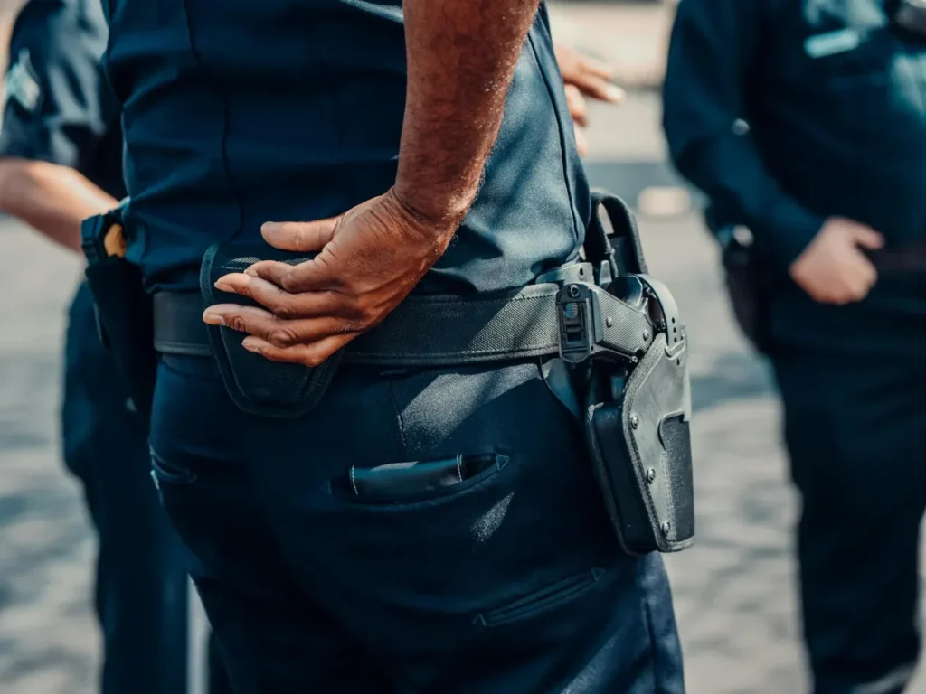 Police officers in uniform