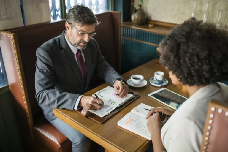 Woman having a meeting with lawyer